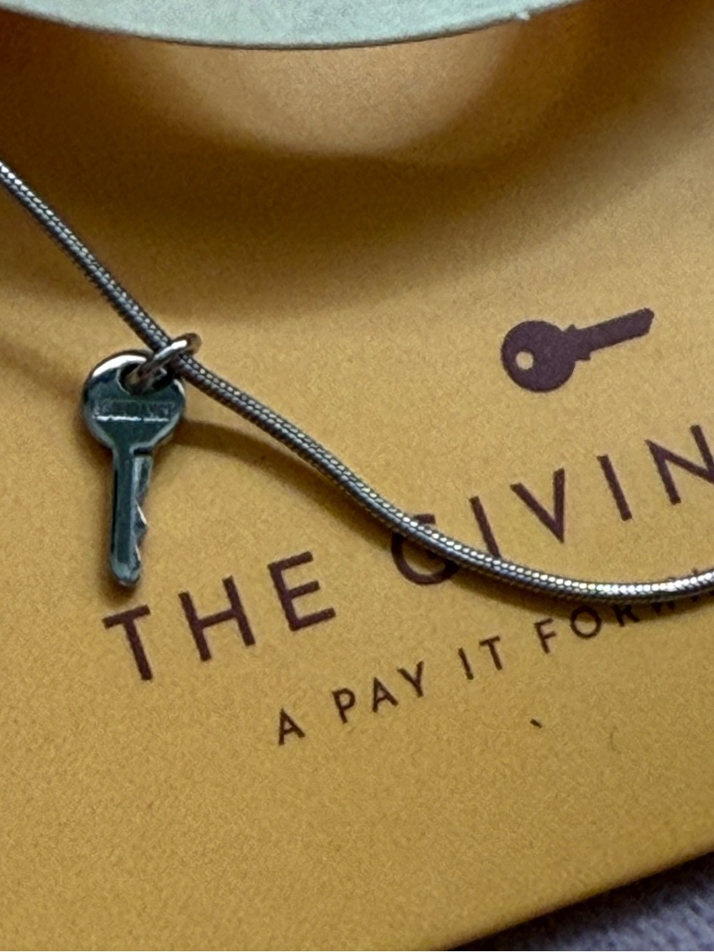 The Giving Keys Abundance Silver Key Pendant Necklace